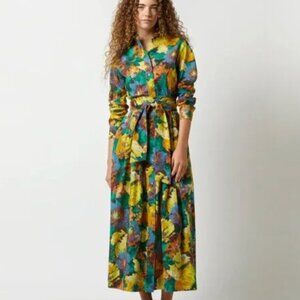 Ann Mashburn shirtdress - NWT size S - beautiful fall pattern